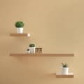 Miniatyrbild 1 av 4: Enfärgad tapet M1-No.1100 | Fiberpapper | Beige | Unicolor