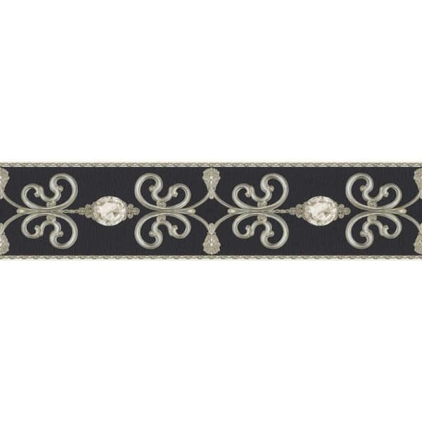 A.S. Creation Only Borders 369161 tapet barock 0.15 m x 5 m svart