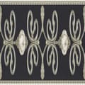 Miniatyrbild 1 av 2: A.S. Creation Only Borders 369161 tapet barock 0.15 m x 5 m svart