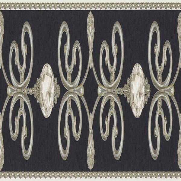A.S. Creation Only Borders 369161 tapet barock 0.15 m x 5 m svart