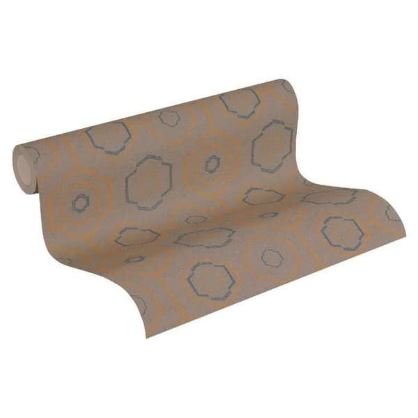 A.S. Creation Etniskt Ursprun 371773 tapet non-woven vintage 0.53 m x 10.05 m brun