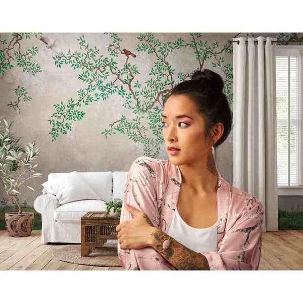 Panoramic - A.S. CREATION - The Wall - Vinyl tapeter på non-woven - Djur - Vit - 3,71 meter
