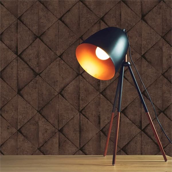 Grafiskt Tapet Domenico M1-No.548 Brun Svart Geometrisk Tapet