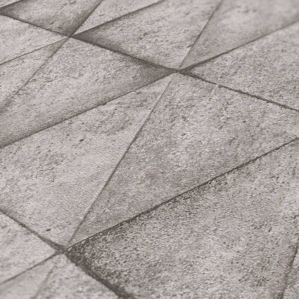 Papier Peint Béton Dario M1-No.547 Grå Antracit Papper Väggdekoration Geometrisk