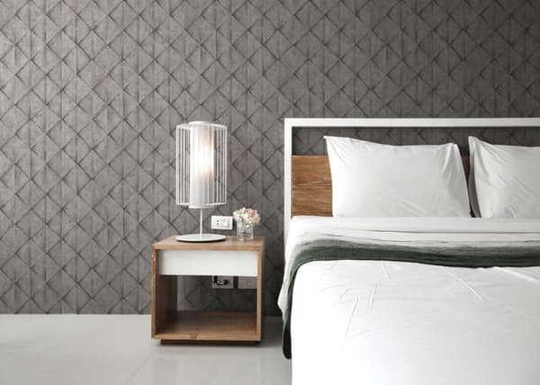 Papier Peint Béton Dario M1-No.547 Grå Antracit Papper Väggdekoration Geometrisk