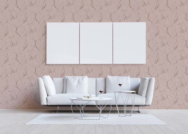 Tapet marmorutseende Rachele M1-No.601 Non-woven tapet Rosa Beige