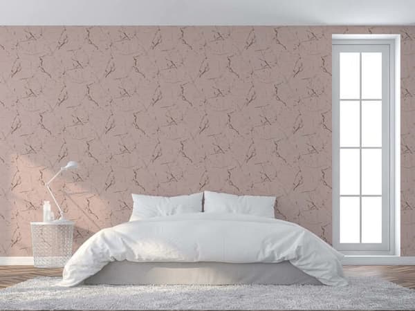 Tapet marmorutseende Rachele M1-No.601 Non-woven tapet Rosa Beige