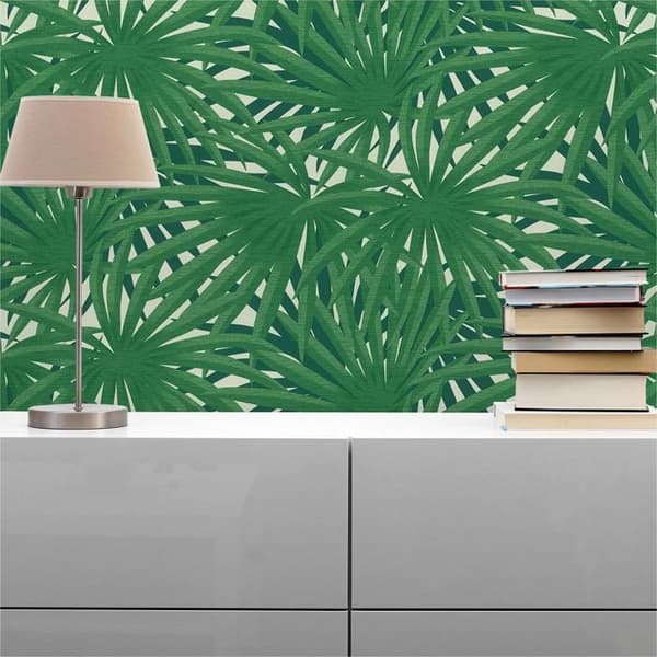 Tapet Skog och Blad M1-No.613 Grön Vit Blomster Tapet