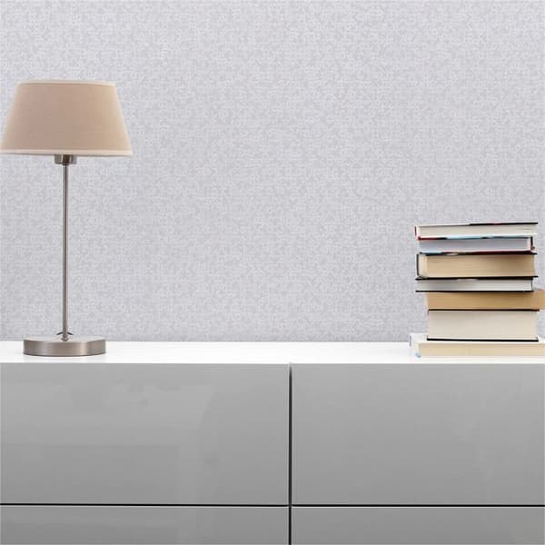 Metalliserad Tapet Massimo M1-No.625 Vit Geometrisk