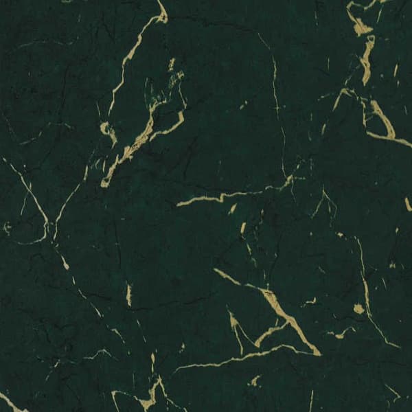 Papper med marmorutseende Rachele M1-No.602 Non-woven tapet Grön Guld