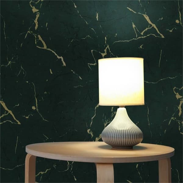 Papper med marmorutseende Rachele M1-No.602 Non-woven tapet Grön Guld