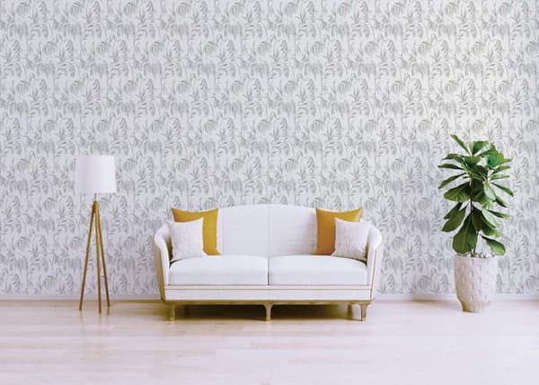 TADESSI tapet skog och blad Camilla M1-No.578 non-woven grågrön blommig tapet för vardagsrum sovrum kök