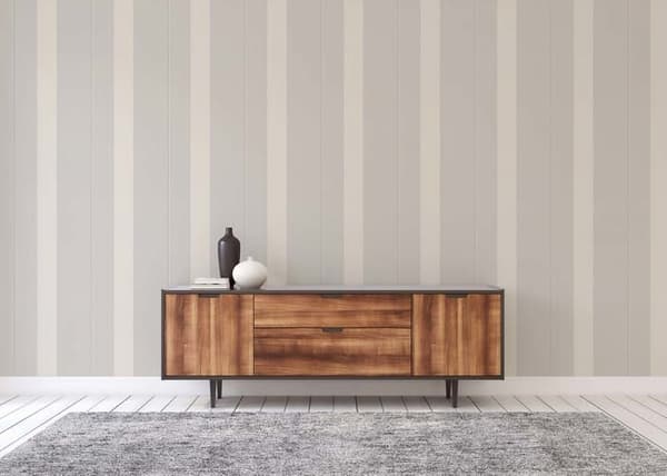 Tapet Stripes M1-No.592 Vit Grå Tapet Design