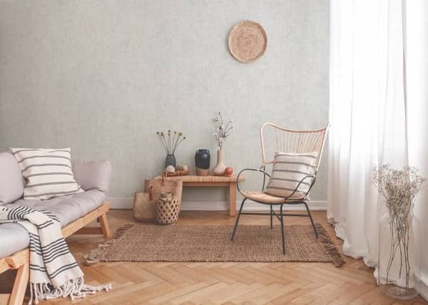 A.S. Creation Nya Väggar 374231 non-woven tapet enfärgad 0.53 m x 10.05 m vit