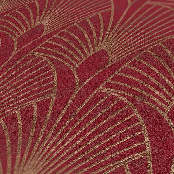 A.S. Creation New Walls 374274 non-woven tapet vintage 0.53 m x 10.05 m röd