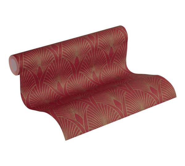 A.S. Creation New Walls 374274 non-woven tapet vintage 0.53 m x 10.05 m röd