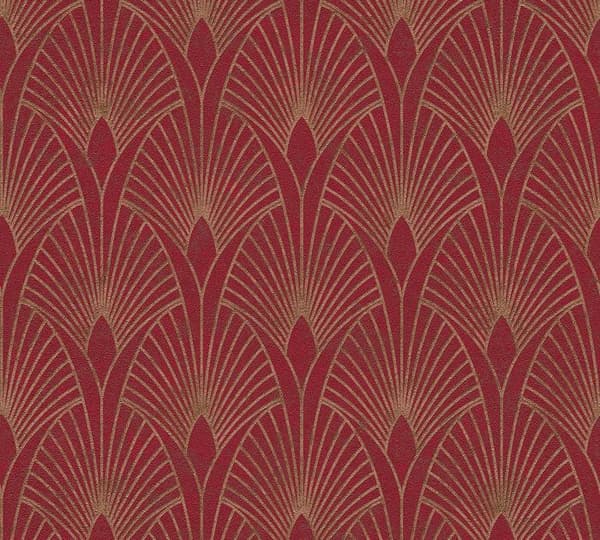 A.S. Creation New Walls 374274 non-woven tapet vintage 0.53 m x 10.05 m röd