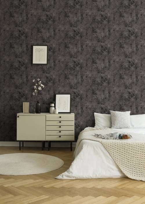 A.S. Creation Nya Väggar 374256 non-woven tapet enfärgad 0.53 m x 10.05 m svart