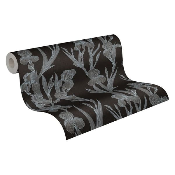 A.S. Creation Daniel Hechter 6 375262 tapet non-woven floral 0.53 m x 10.05 m svart