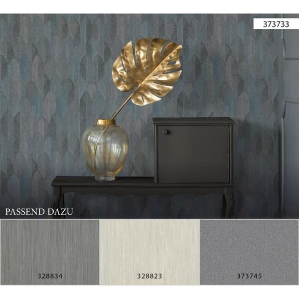 A.S. Creation Sumatra 373733 non-woven tapet vintage 0.53 m x 10.05 m blå