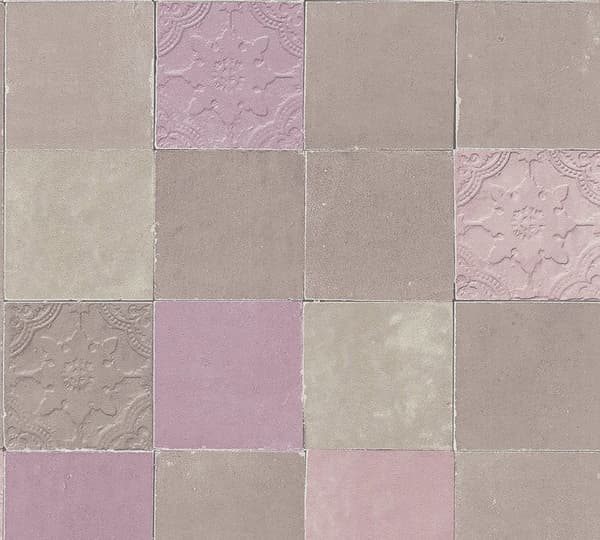 A.S. Creation New Walls 374062 non-woven tapet vintage 0.53 m x 10.05 m mauve