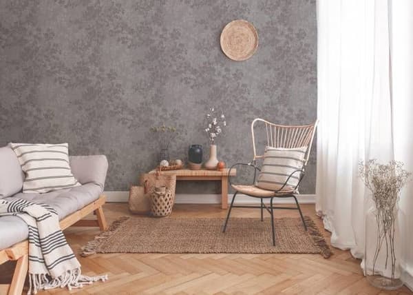 A.S. Creation Nya Väggar 373971 non-woven tapet natur 0.53 m x 10.05 m grå
