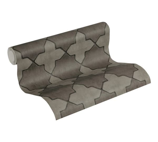 A.S. Creation Nya Väggar 374213 non-woven tapet vintage 0.53 m x 10.05 m grå