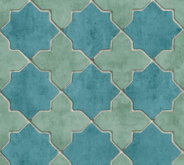 A.S. Creation New Walls 374214 non-woven tapet vintage 0.53 m x 10.05 m blå