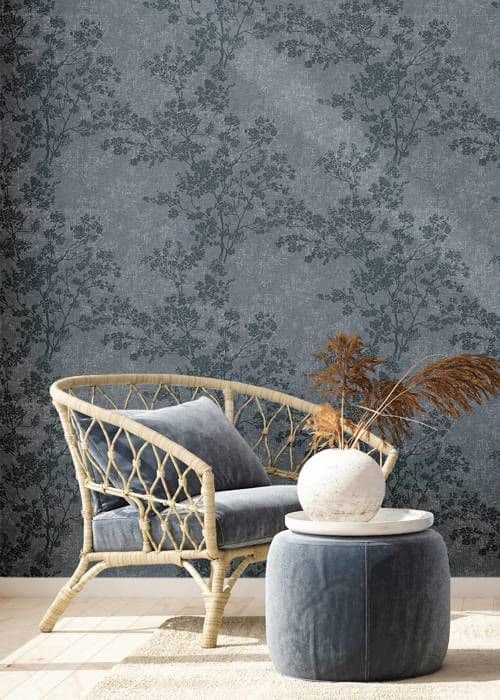 A.S. Creation New Walls 373974 non-woven tapet natur 0.53 m x 10.05 m blå