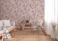Miniatyrbild 4 av 6: A.S. Creation Nya Väggar 374204 non-woven tapet natur 0.53 m x 10.05 m rosa