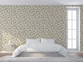 Miniatyrbild 3 av 5: Tapet Blommor M1-No.525 Beige Vit Blommigt Tapet