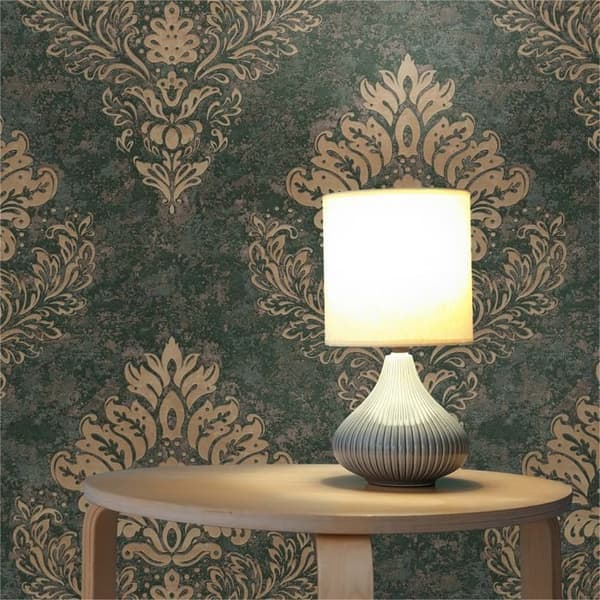Barocktapet Gioele M1-No.633 Grön Guld Barock med ornamenter