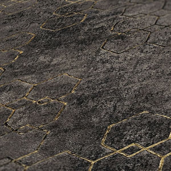 A.S. Creation New Walls 374246 non-woven tapet vintage 0,53 m x 10,05 m svart