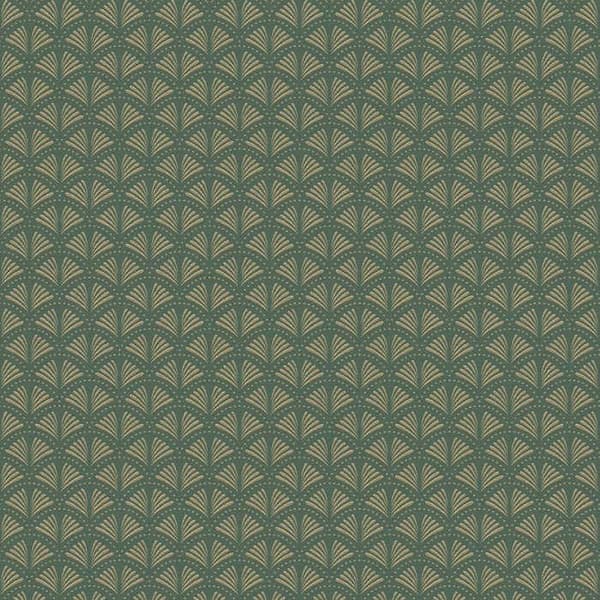 Tapet M1-No.654 Grön Guld Tapet Geometrisk Design