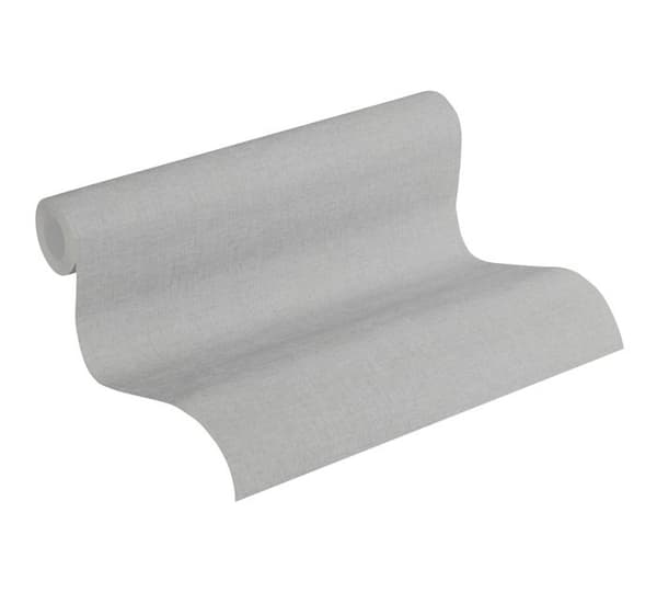 A.S. Creation Nya Väggar 374304 non-woven tapet enfärgad 0.53 m x 10.05 m grå