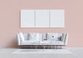 Miniatyrbild 3 av 5: Tapet M1-No.656 Rosa Vit Geometrisk Design Tapet