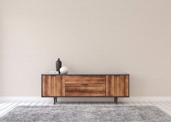 Tapet M1-No.650 Beige Vit Tapet Geometrisk Design