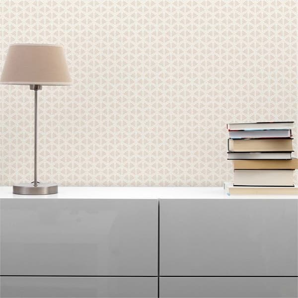 Tapet M1-No.650 Beige Vit Tapet Geometrisk Design
