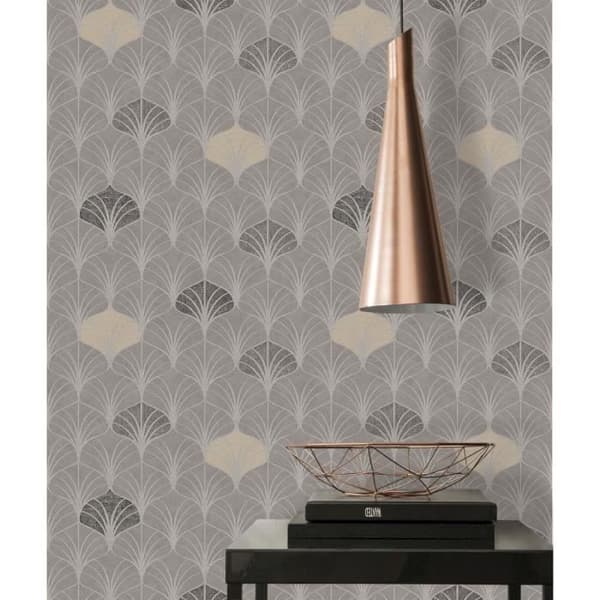 A.S. Creation Pop Style | 374832 | vintagetyg utan underlag | 0,53 m x 10,05 m | grå