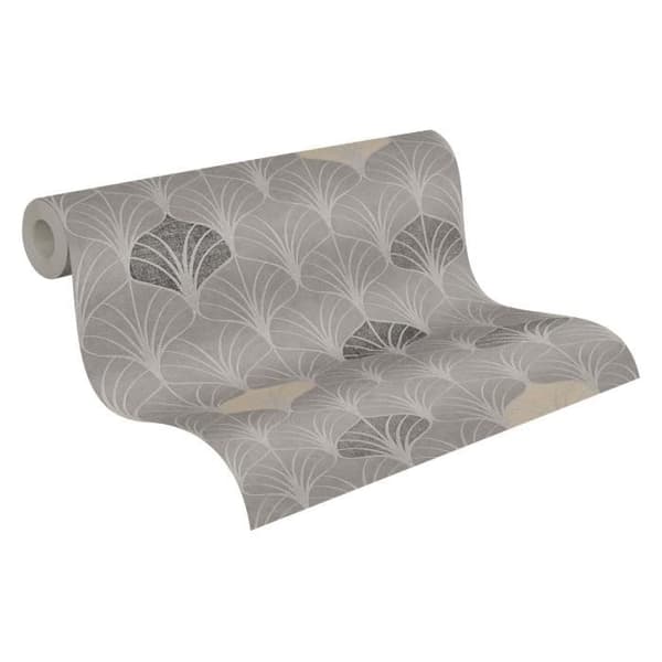 A.S. Creation Pop Style | 374832 | vintagetyg utan underlag | 0,53 m x 10,05 m | grå