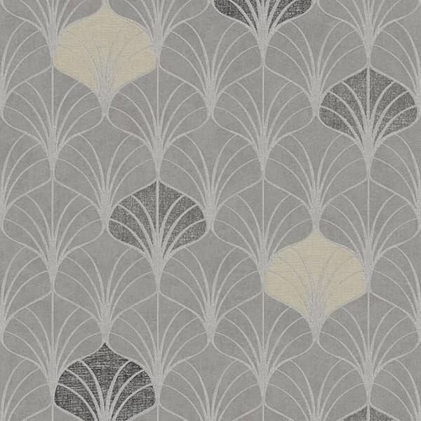 A.S. Creation Pop Style | 374832 | vintagetyg utan underlag | 0,53 m x 10,05 m | grå