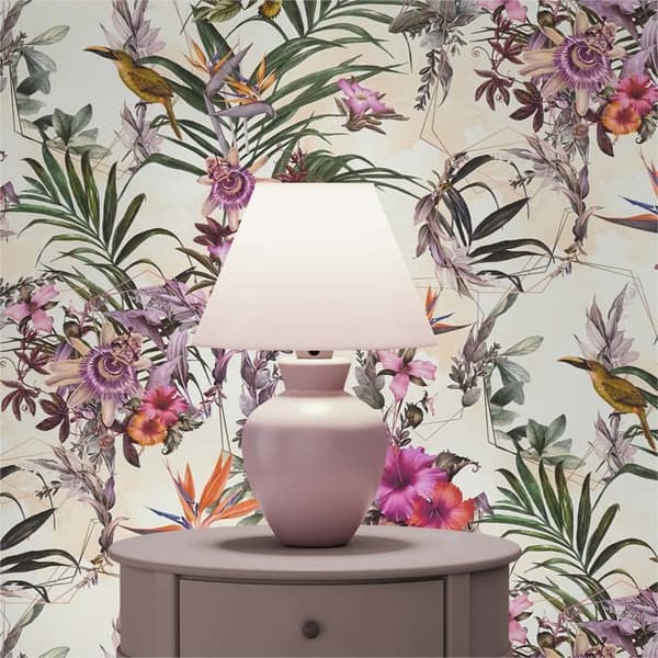 Tapet Djur M1-No.792 Non-vävd tapet Grön Beige Blommor Dschungel