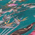 Miniatyrbild 5 av 5: Tapet Djur M1-No.789 Non-vävt tapet Blå Grön Blommigt Dschungel