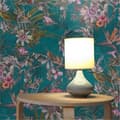 Miniatyrbild 1 av 5: Tapet Djur M1-No.789 Non-vävt tapet Blå Grön Blommigt Dschungel