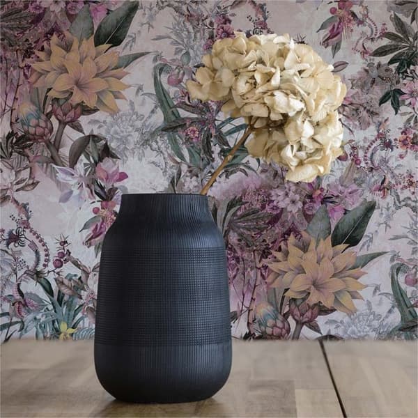Tapet Blommor M1-No.786 Non-woven tapet Lila Vit Blommig Floral
