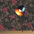 Miniatyrbild 1 av 5: Papper Tapet Blommor M1-No.692 Brun Röd Blomtapet