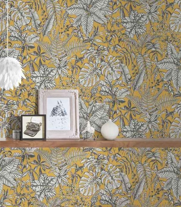 A.S. Creation Daniel Hechter 6 375203 non-woven tapet blommönster 0.53 m x 10.05 m gul