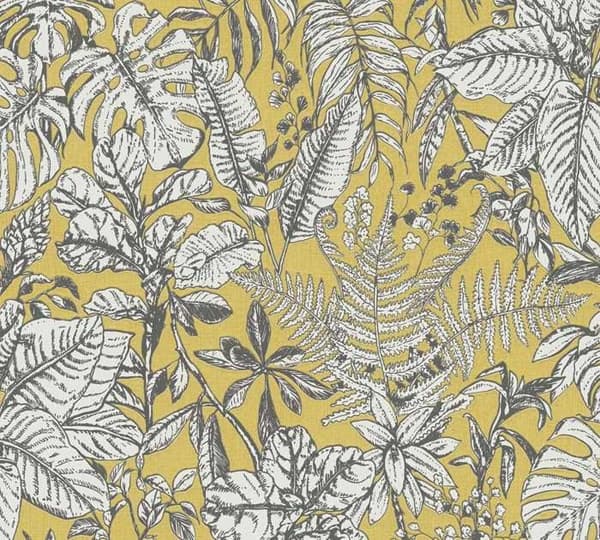 A.S. Creation Daniel Hechter 6 375203 non-woven tapet blommönster 0.53 m x 10.05 m gul