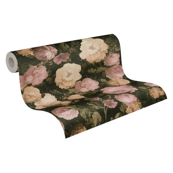 A.S. Creation Konsthistoria 376501 non-woven tapet blommig 0.53 m x 10.05 m rosa