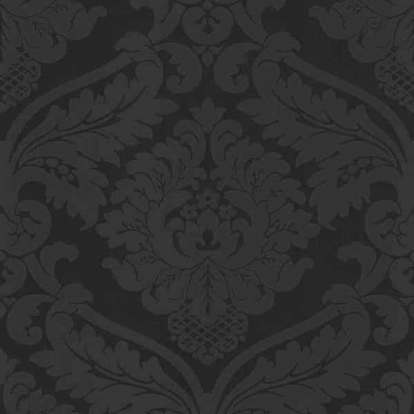 TADESSI barocktapet Gioele M1-No.843 svart tapet klassisk tapet med ornamenter vardagsrum sovrum kök